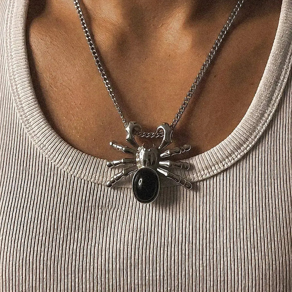 Unrols Black Spider Pendant