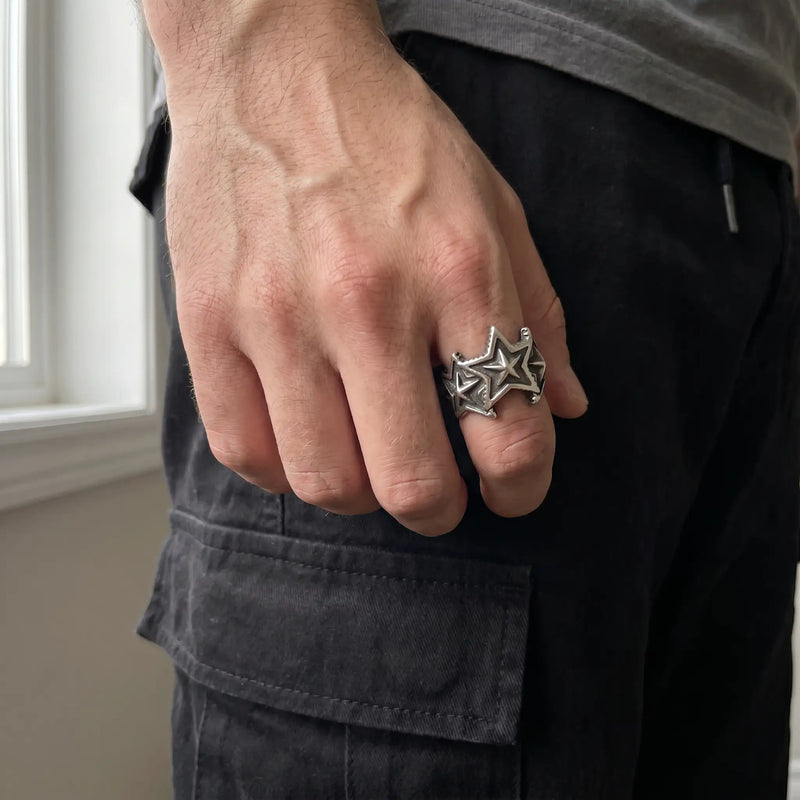 Unrols Three Star Forge Ring lifestyle look 1