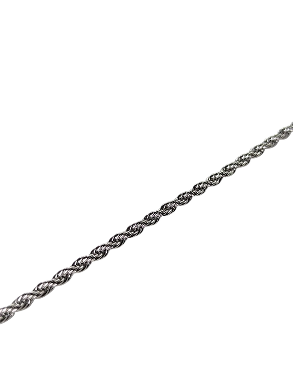 UNROLS SILVER ROPE CHAIN