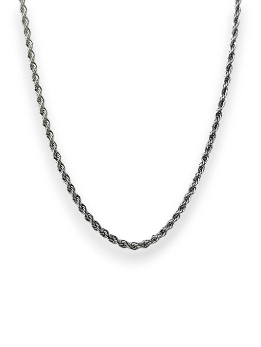 UNROLS SILVER ROPE CHAIN
