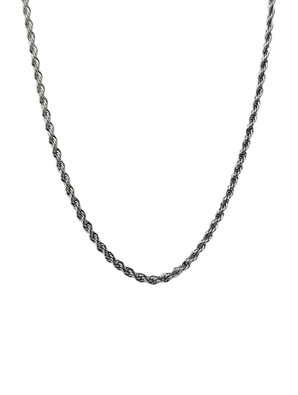 UNROLS SILVER ROPE CHAIN