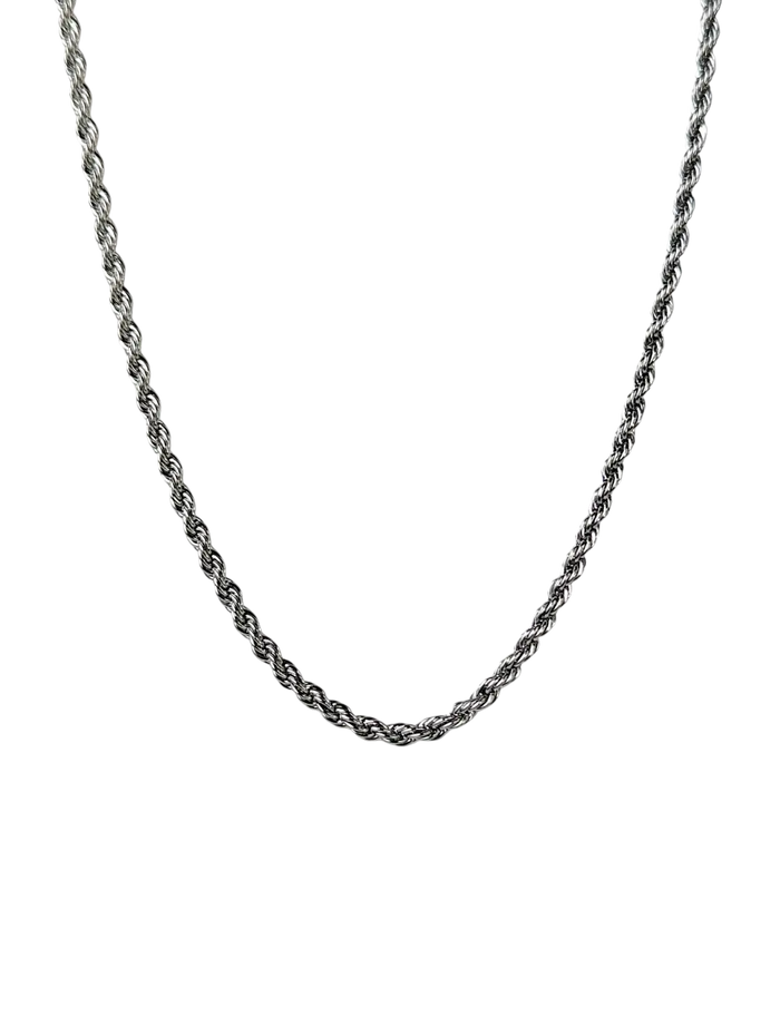 UNROLS SILVER ROPE CHAIN