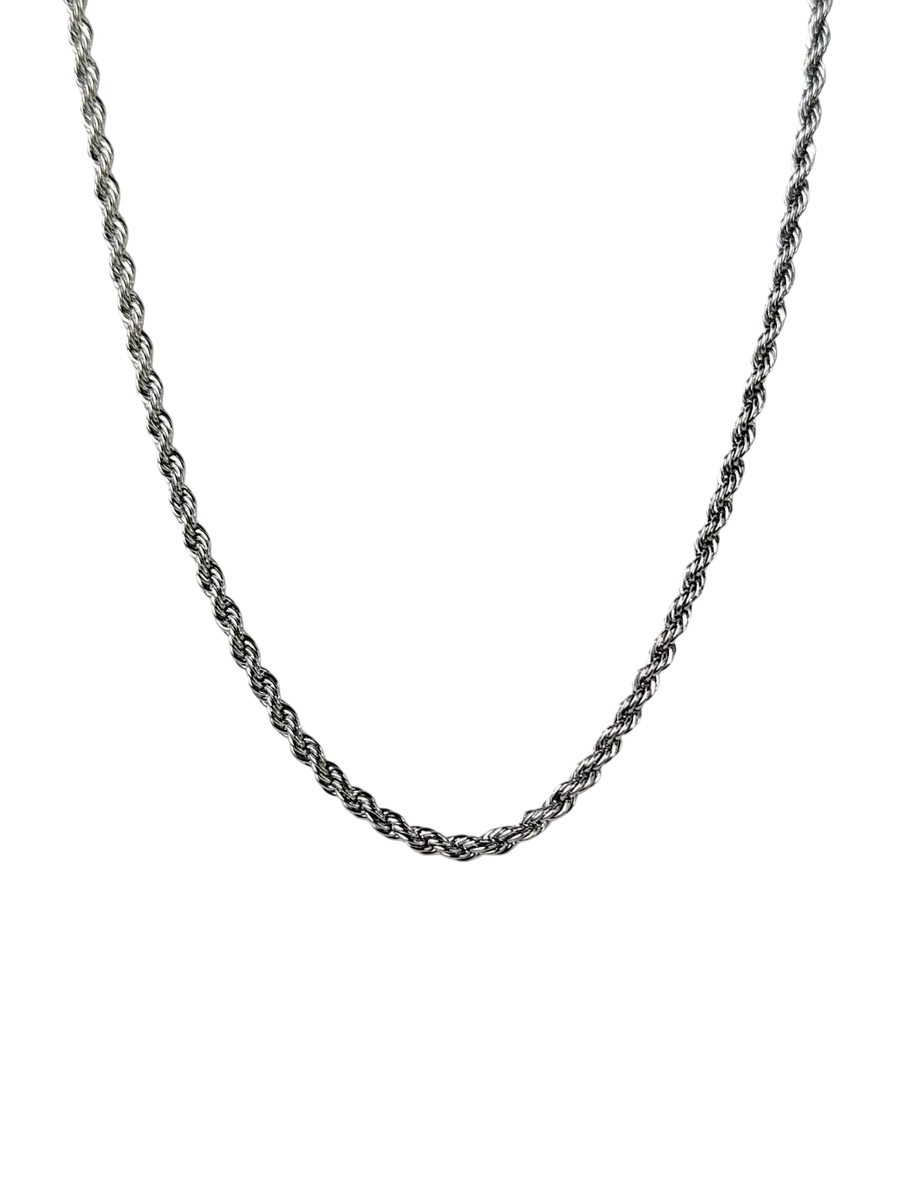 UNROLS SILVER ROPE CHAIN