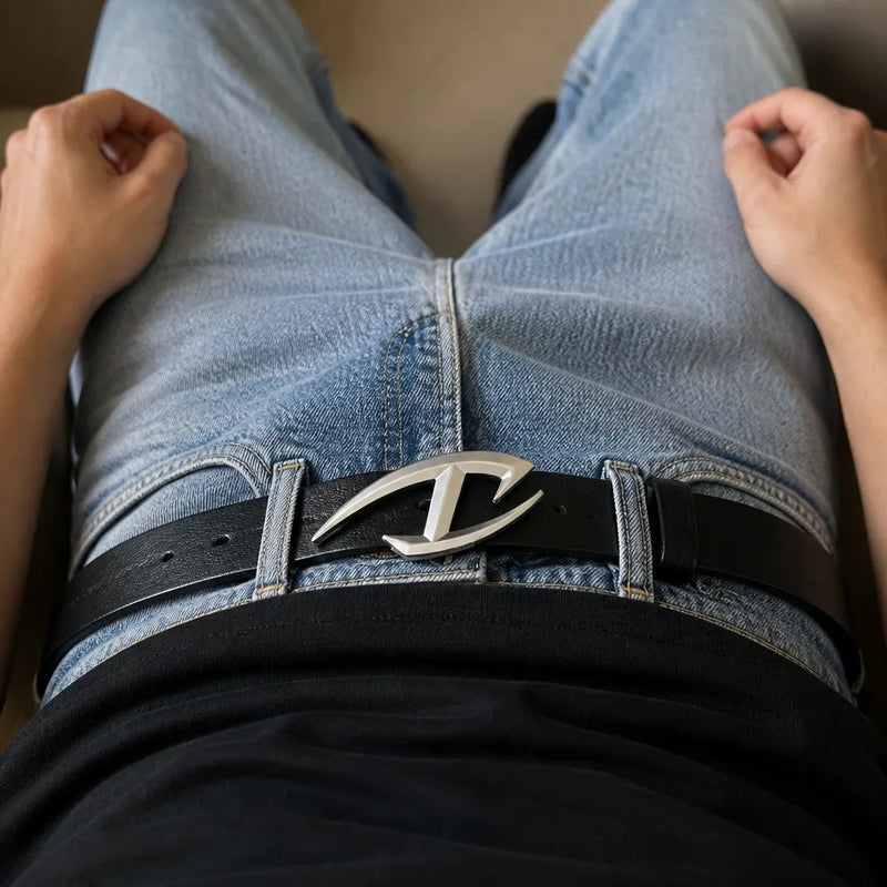 Y2K Razor Buckle Belt lifestyle look 5