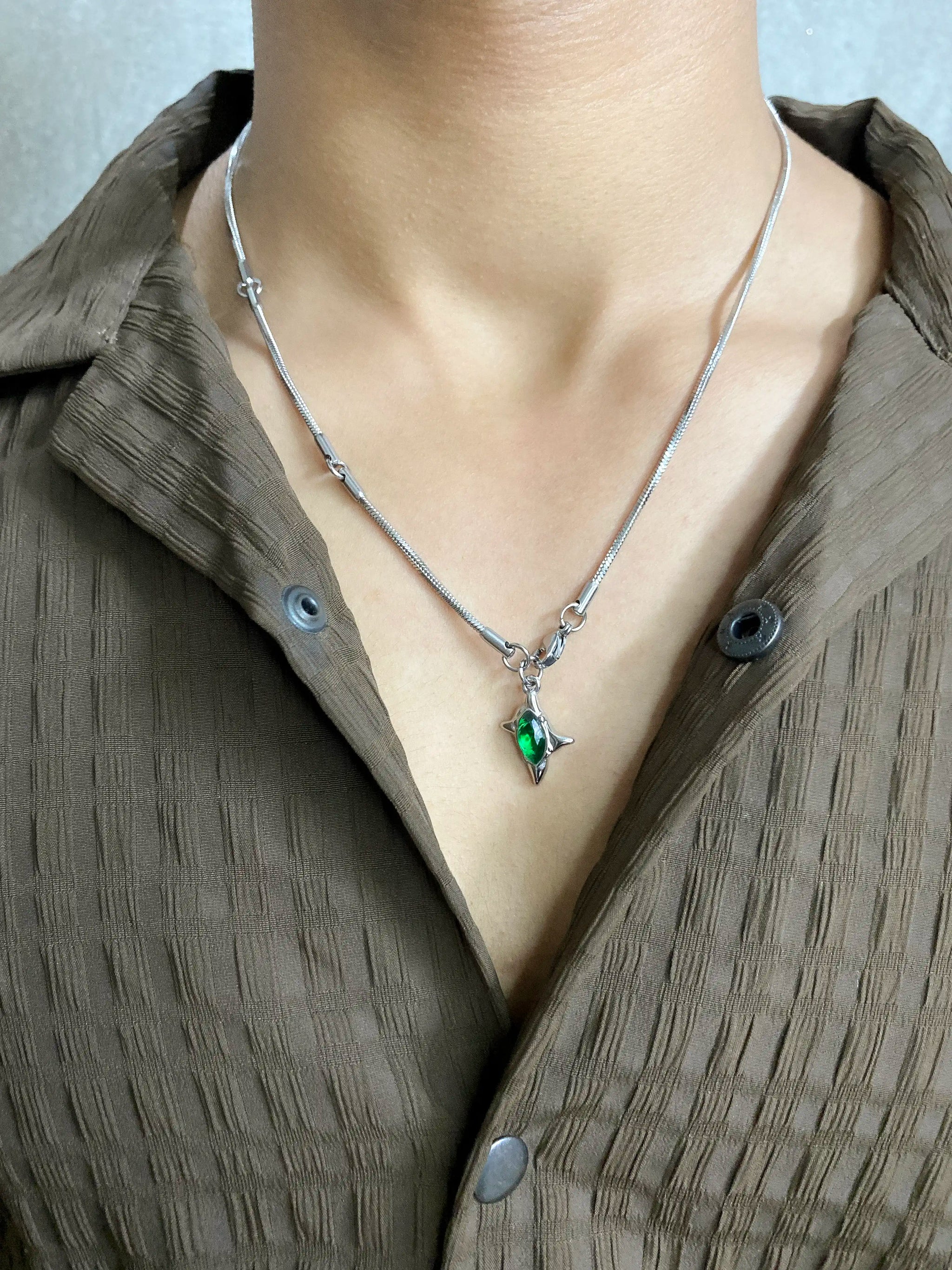 Emerald Star Pendant