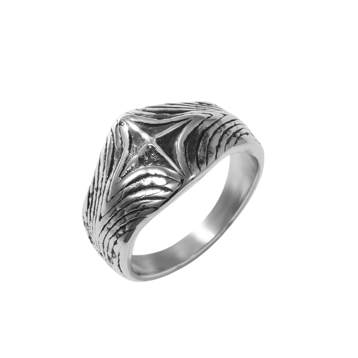 Starburst pattern ring