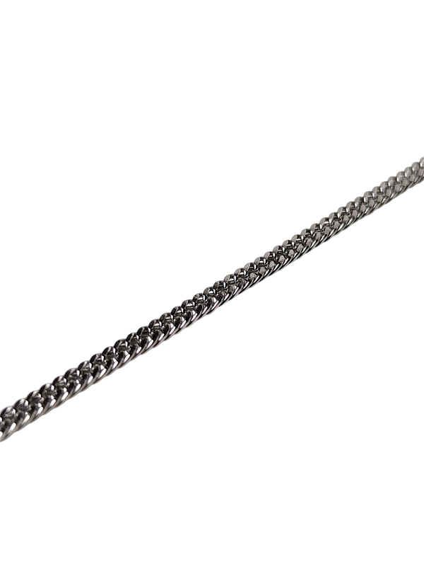 UNROLS SILVER CUBAN CHAIN