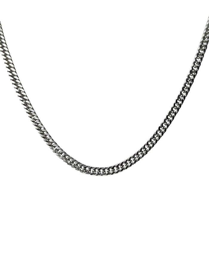 UNROLS SILVER CUBAN CHAIN